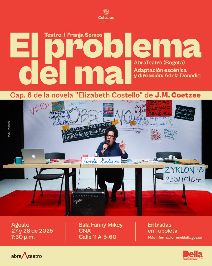 El problema del mal. Cortesía:  Centro Nacional de las Artes Delia Zapata Olivella.
